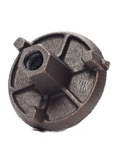 Гайка черная трех.рожк.